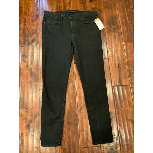 Joe’s Jeans Black Mid Rise Skinny Jeans, Size 30 - Picture 1 of 8